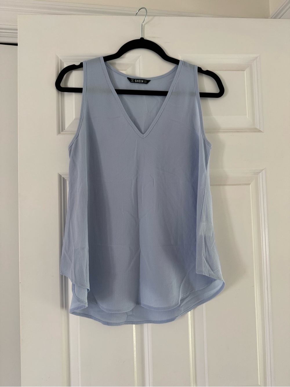 SHEIN Pale Blue V-Neck Sleeveless Camisole